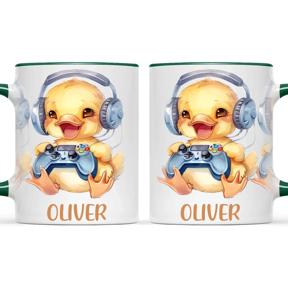 Duckling Dynamo Gamer - Personalised Kids Mug