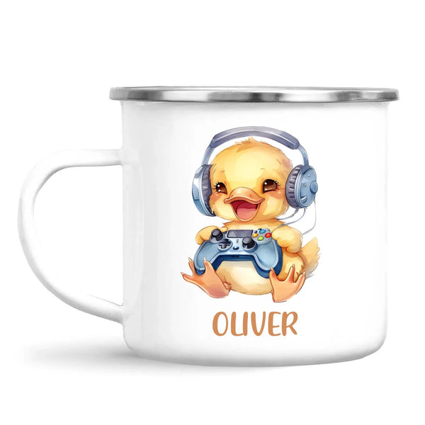 Duckling Dynamo Gamer - Personalised Kids Mug