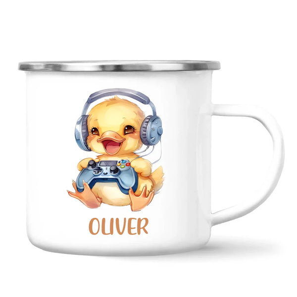 Duckling Dynamo Gamer - Personalised Kids Mug