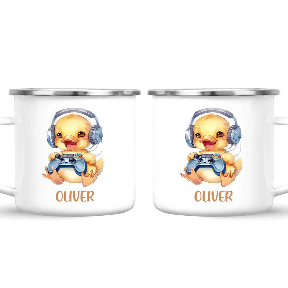 Duckling Dynamo Gamer - Personalised Kids Mug