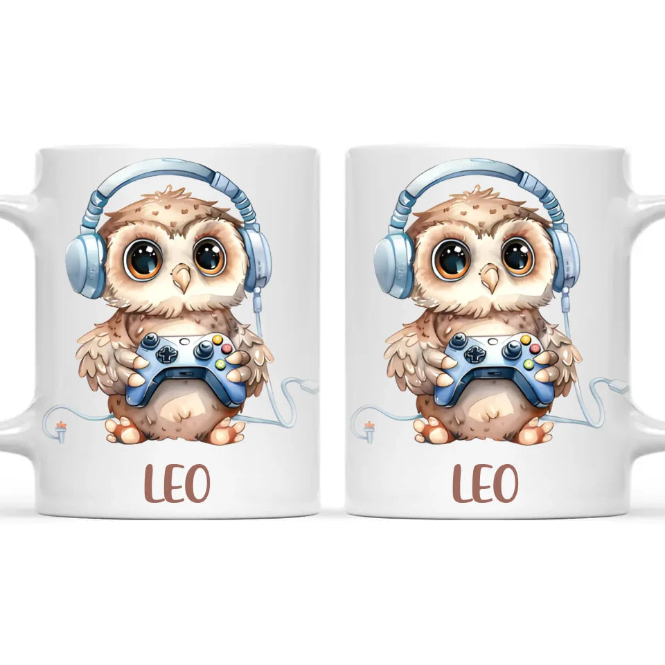 Owl Gaming Oasis - Personalised Kids Mug