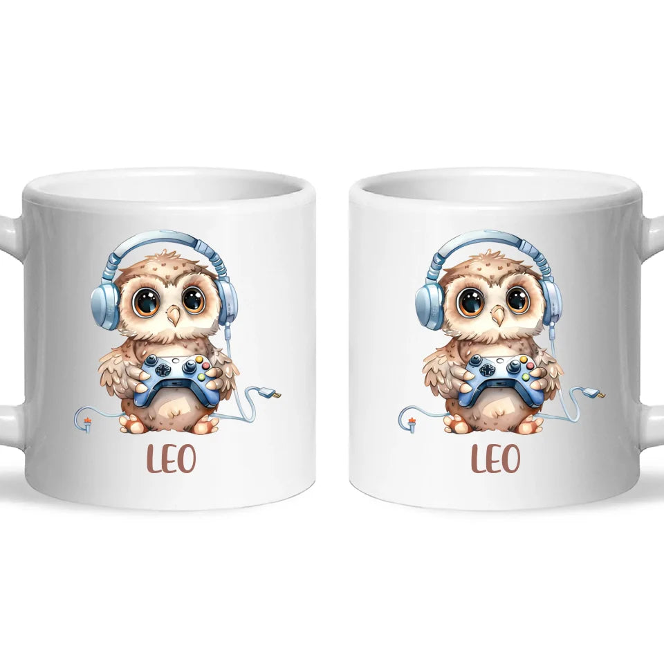 Owl Gaming Oasis - Personalised Kids Mug