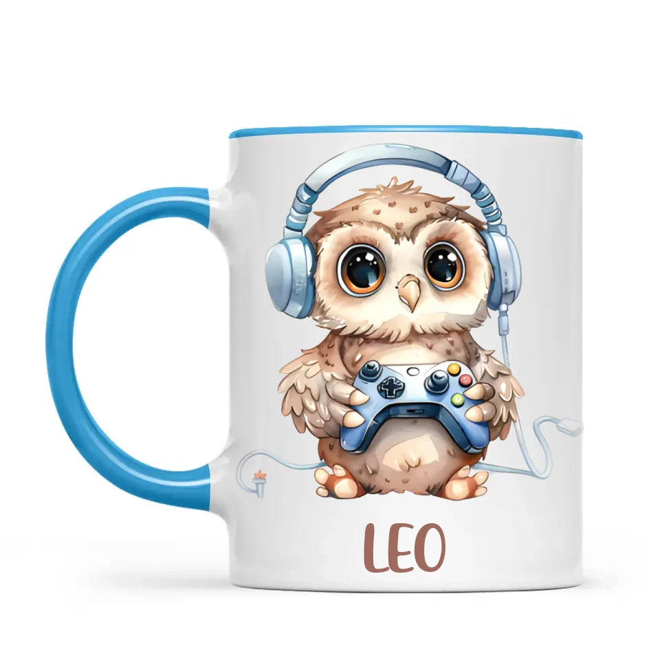 Owl Gaming Oasis - Personalised Kids Mug