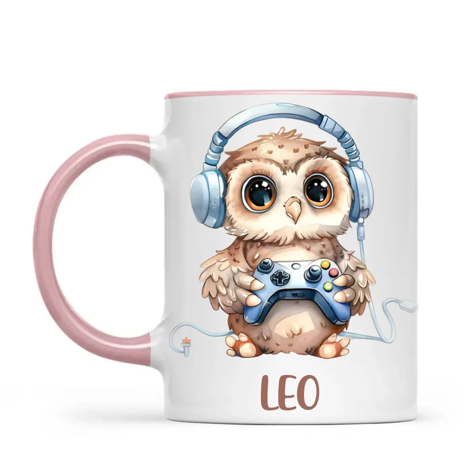 Owl Gaming Oasis - Personalised Kids Mug