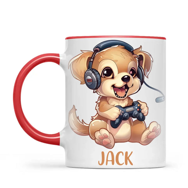 Gamer Pup Fun - Personalised Kids Mug