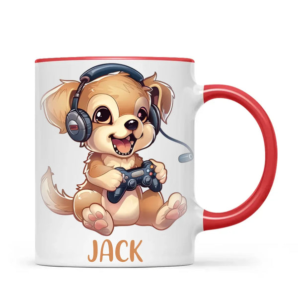 Gamer Pup Fun - Personalised Kids Mug