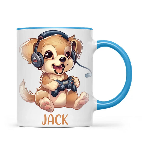 Gamer Pup Fun - Personalised Kids Mug