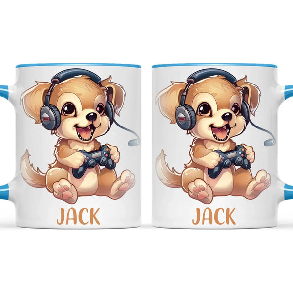 Gamer Pup Fun - Personalised Kids Mug