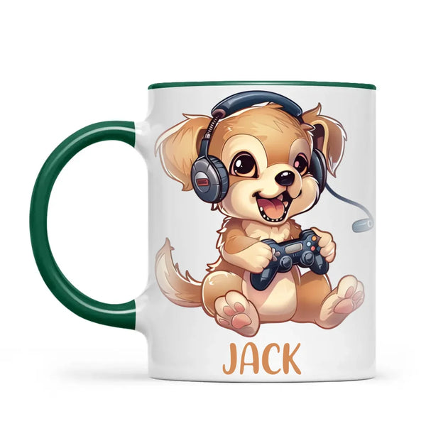 Gamer Pup Fun - Personalised Kids Mug