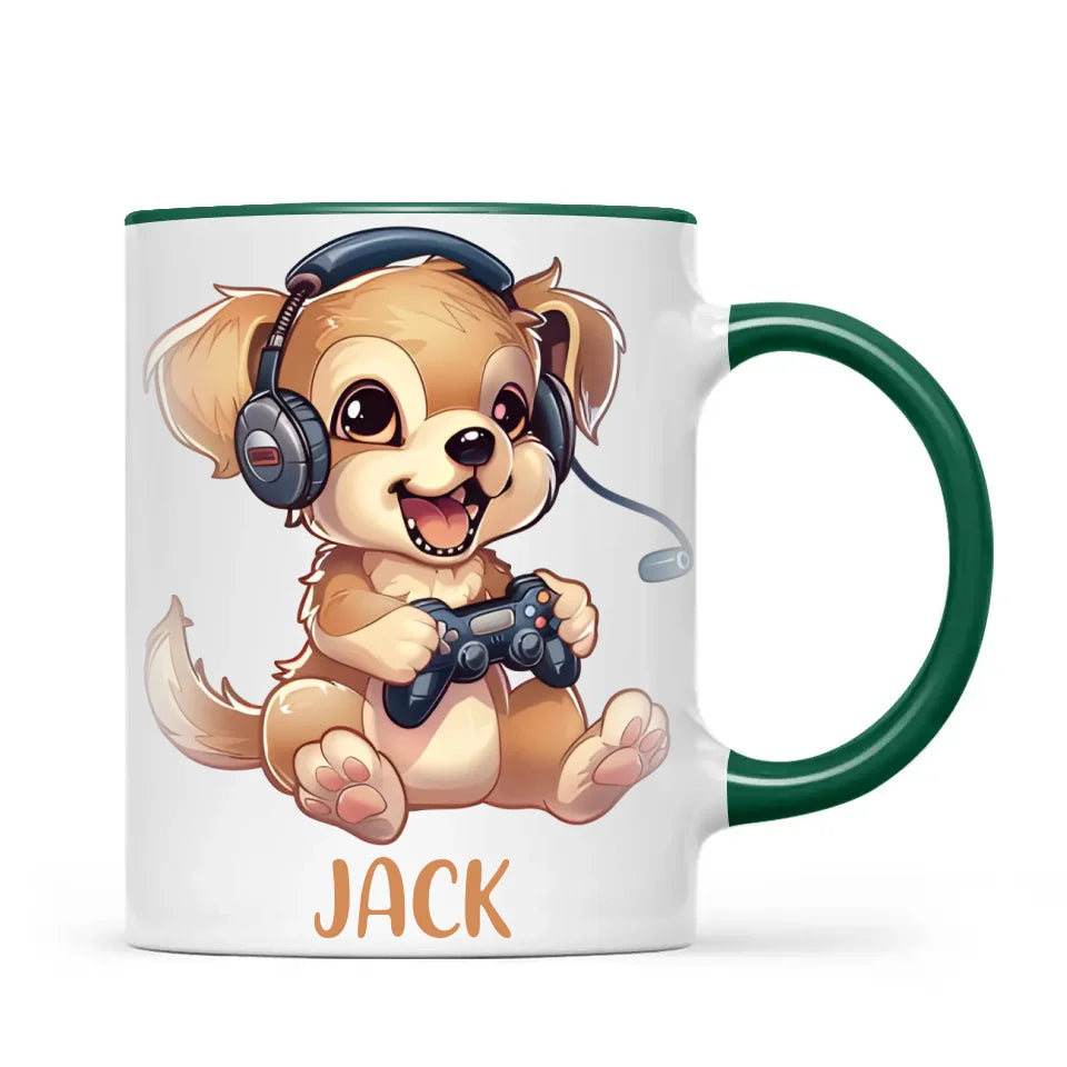 Gamer Pup Fun - Personalised Kids Mug