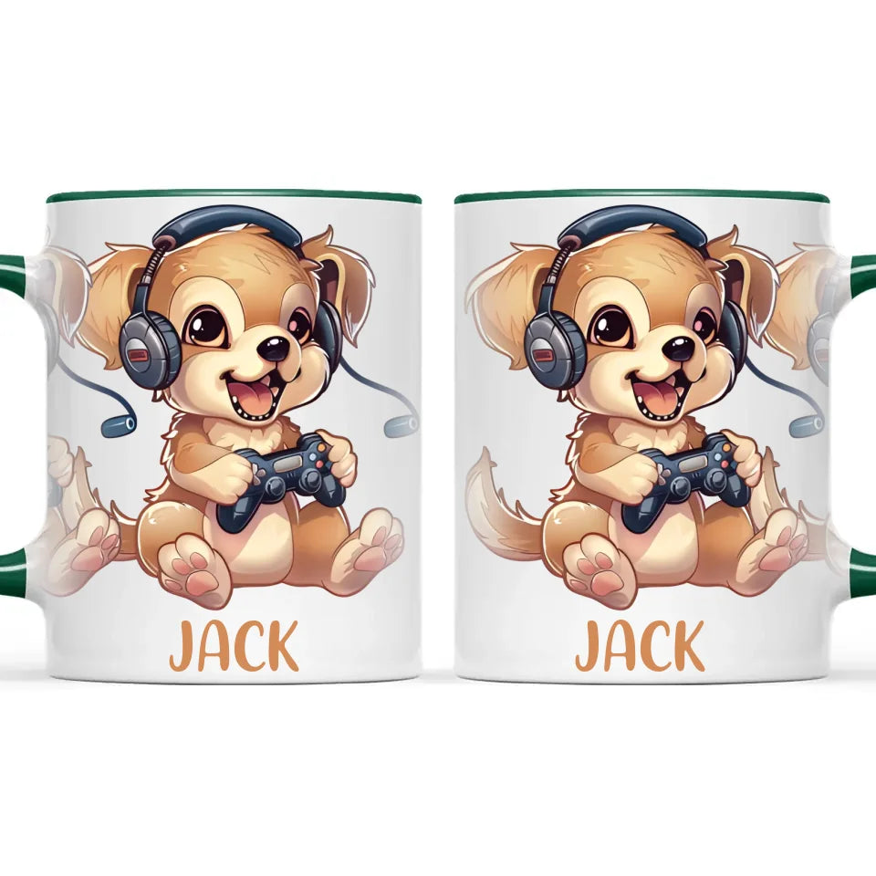 Gamer Pup Fun - Personalised Kids Mug