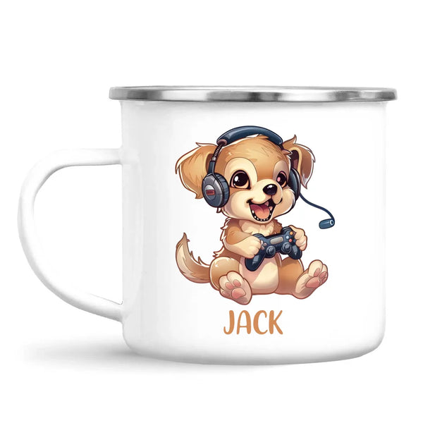 Gamer Pup Fun - Personalised Kids Mug