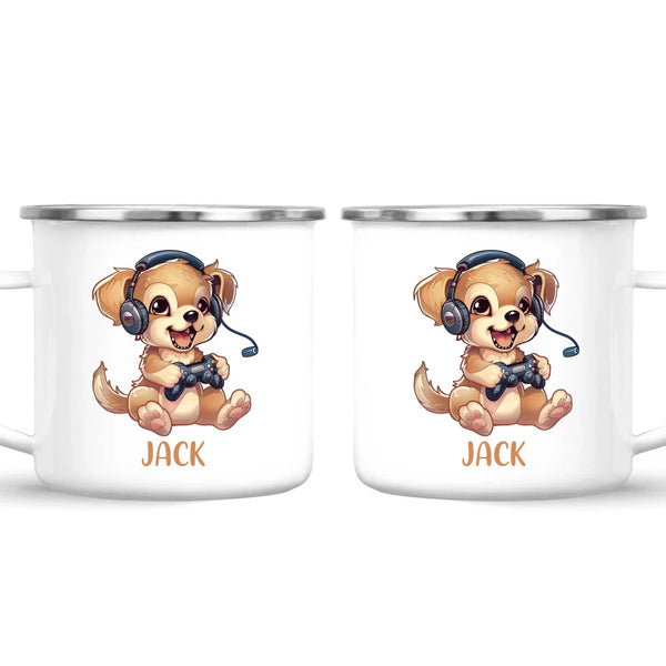 Gamer Pup Fun - Personalised Kids Mug