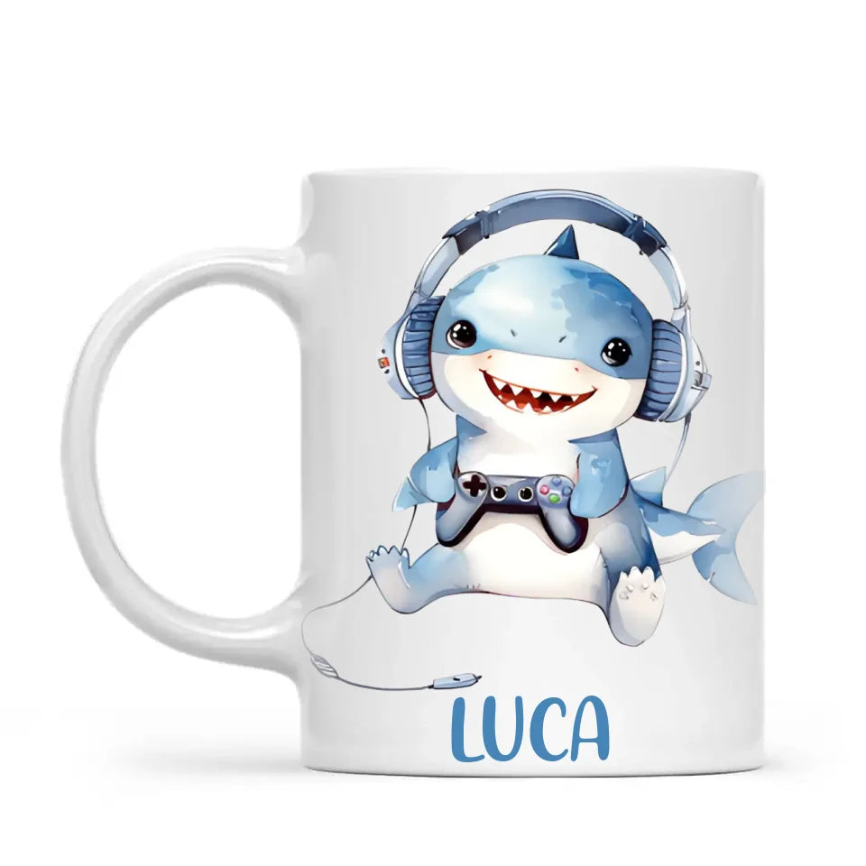 Sharkie Game Zone - Personalised Kids Mug