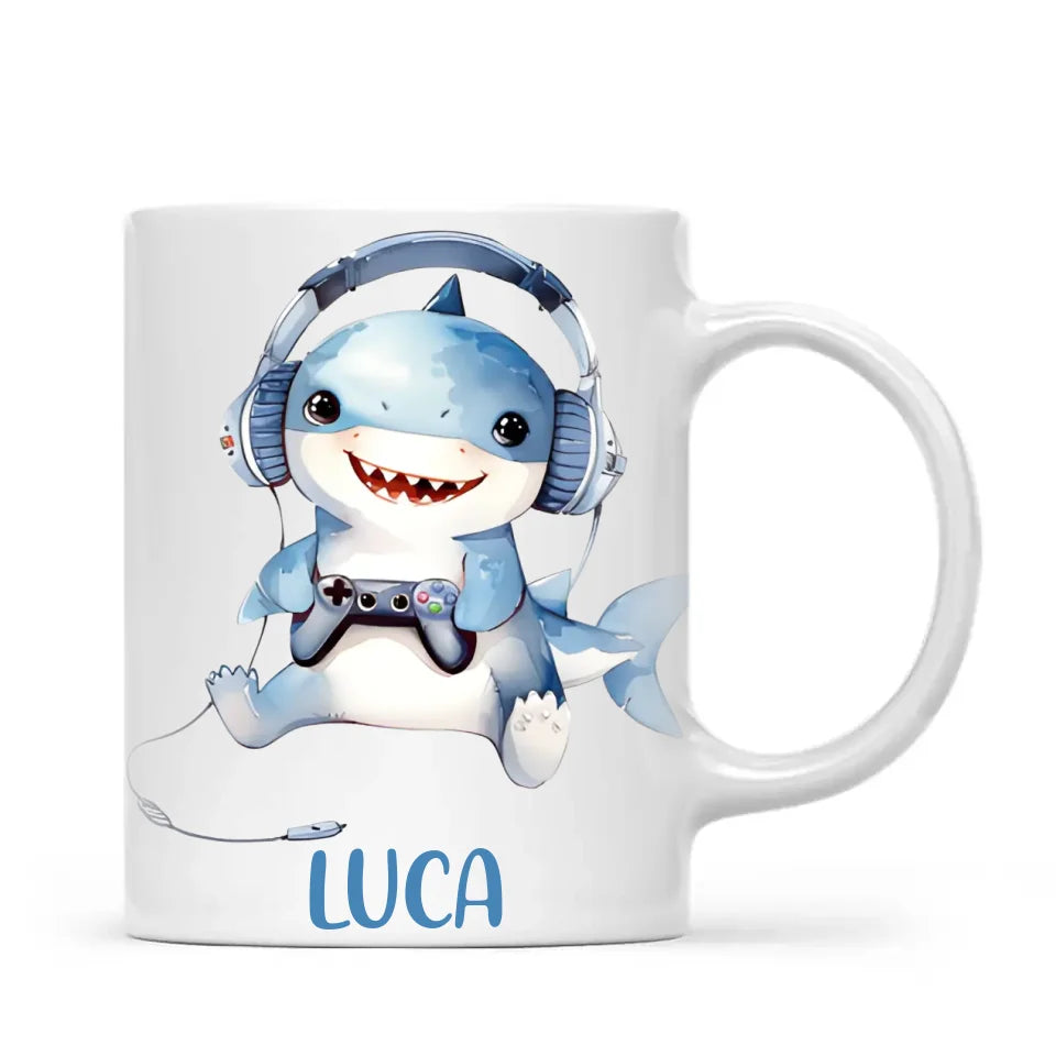 Sharkie Game Zone - Personalised Kids Mug