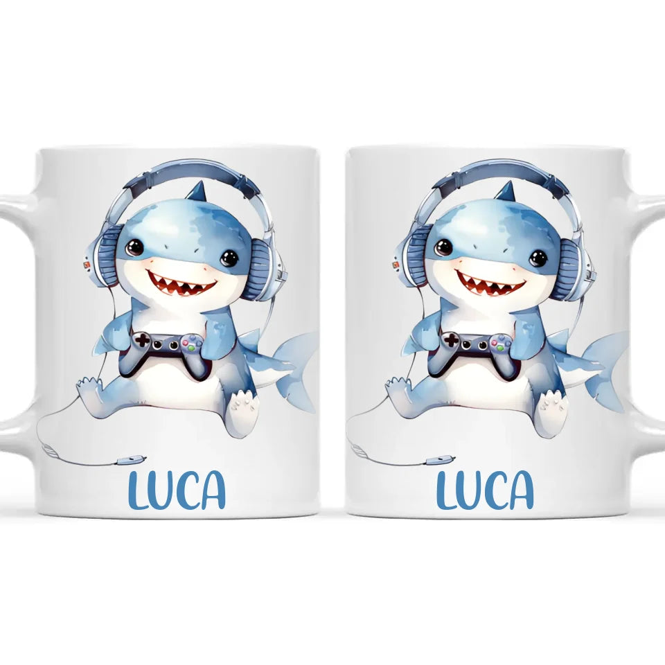 Sharkie Game Zone - Personalised Kids Mug