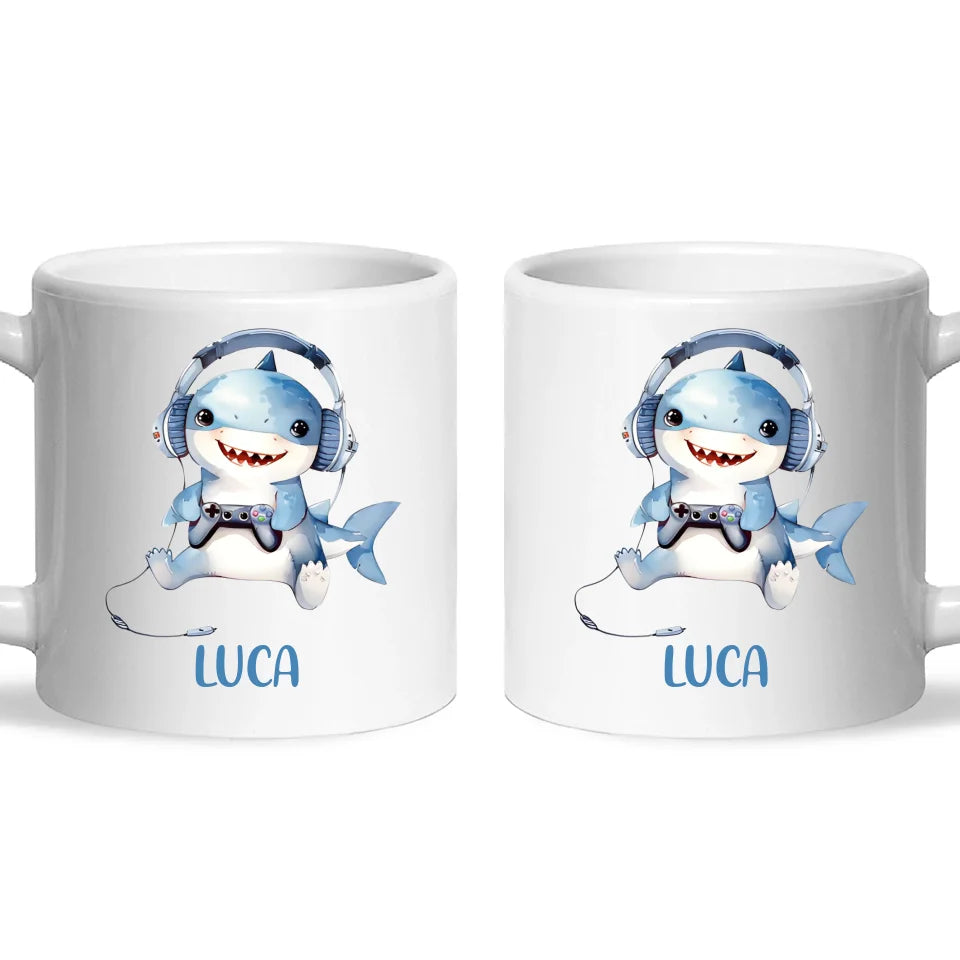 Sharkie Game Zone - Personalised Kids Mug