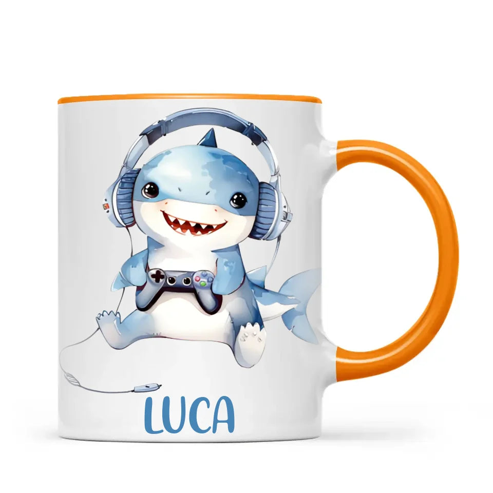 Sharkie Game Zone - Personalised Kids Mug