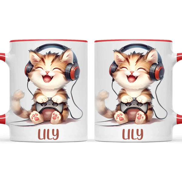 Gamer Kitty Fun - Personalised Kids Mug