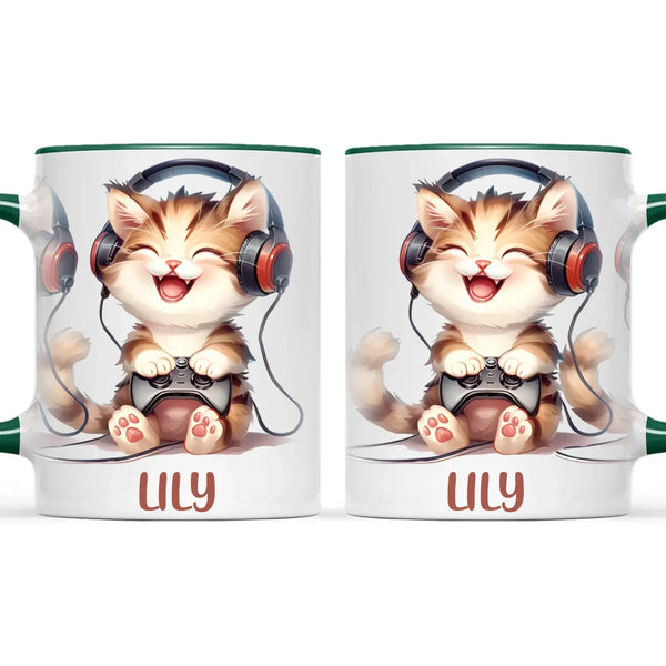 Gamer Kitty Fun - Personalised Kids Mug