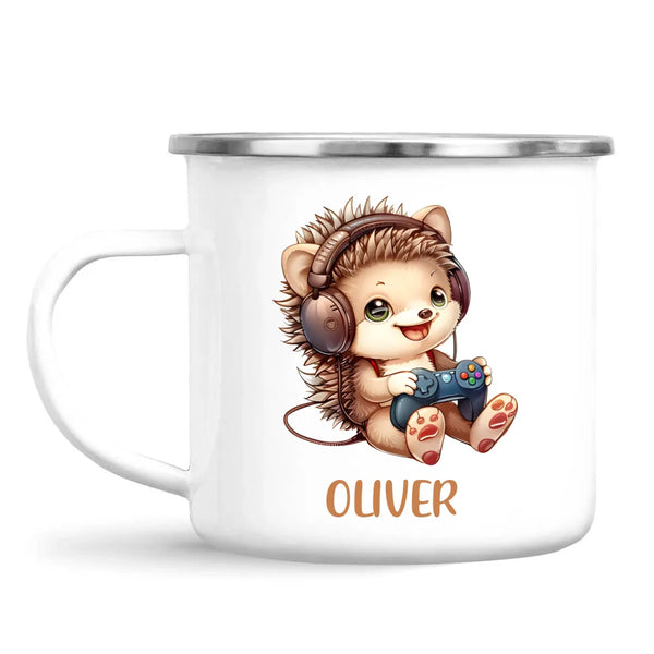 Gamer Hedgehog Fun - Personalised Kids Mug