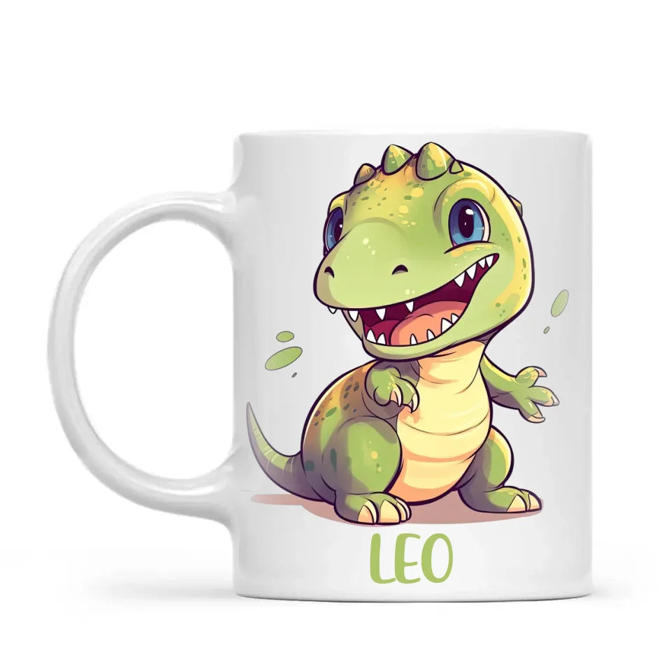 Cheerful Dino - Personalised Kids Mug