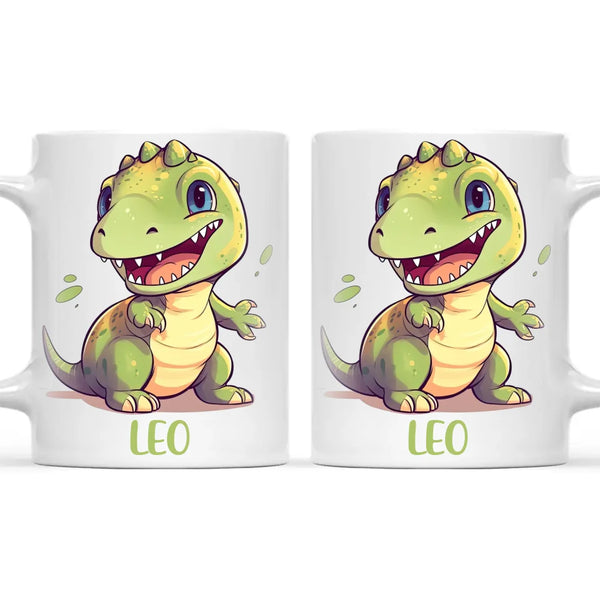 Cheerful Dino - Personalised Kids Mug