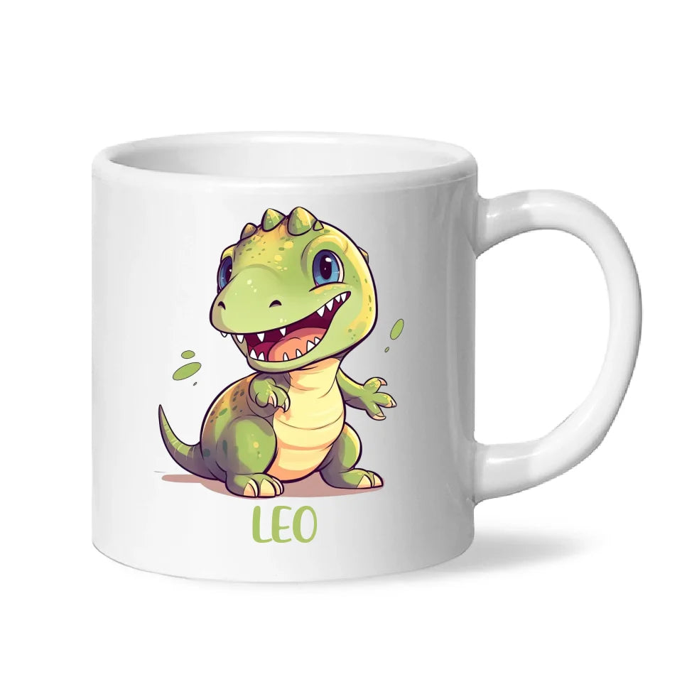 Cheerful Dino - Personalised Kids Mug