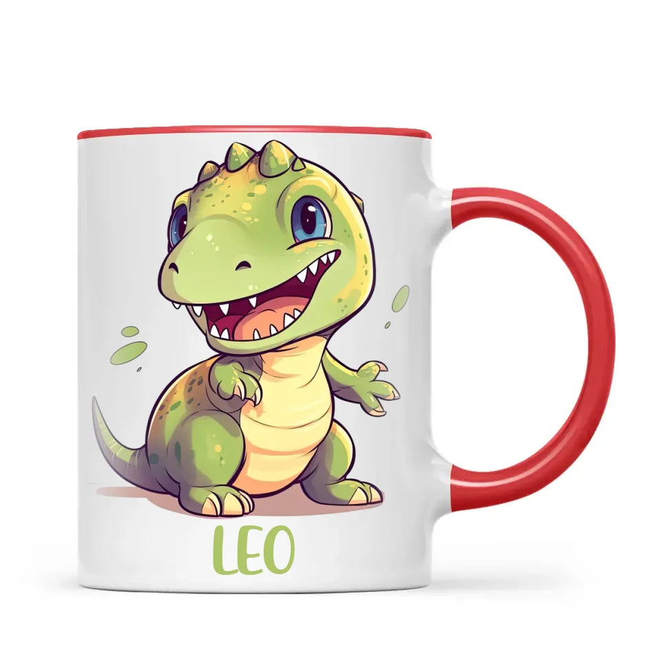 Cheerful Dino - Personalised Kids Mug