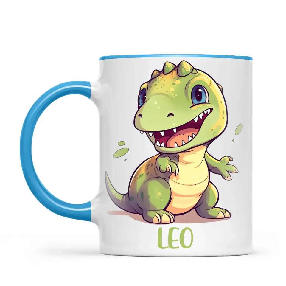 Cheerful Dino - Personalised Kids Mug