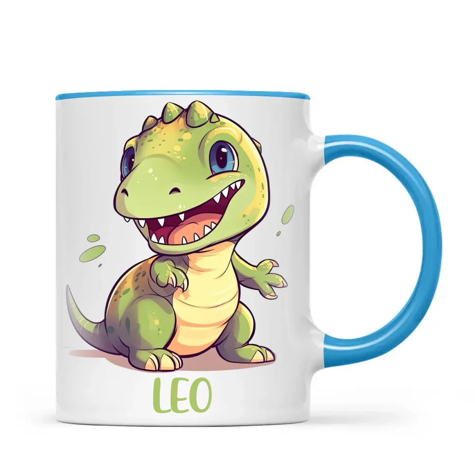 Cheerful Dino - Personalised Kids Mug