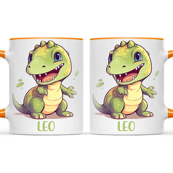 Cheerful Dino - Personalised Kids Mug