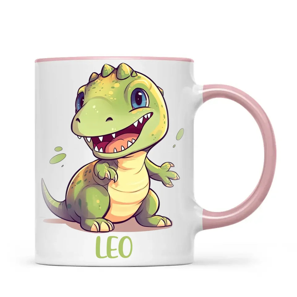 Cheerful Dino - Personalised Kids Mug