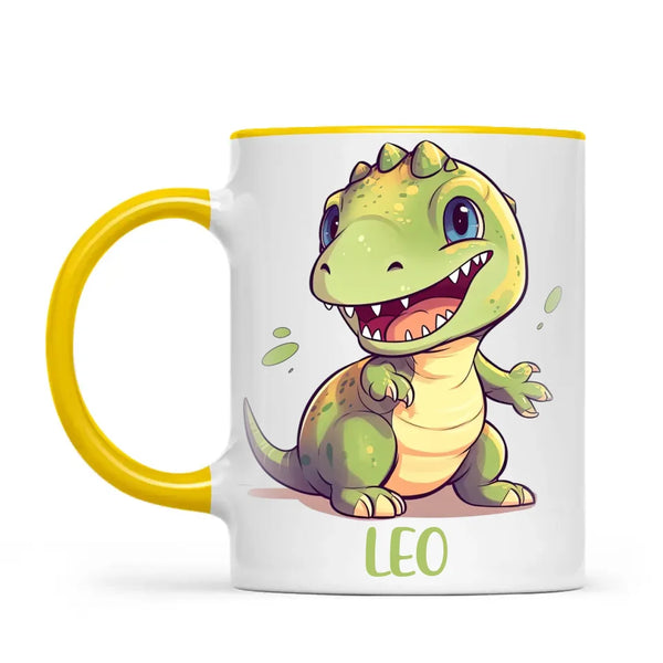 Cheerful Dino - Personalised Kids Mug