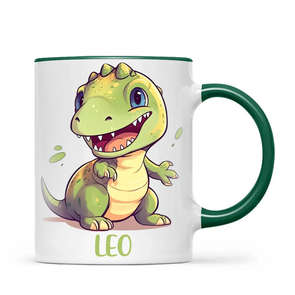 Cheerful Dino - Personalised Kids Mug