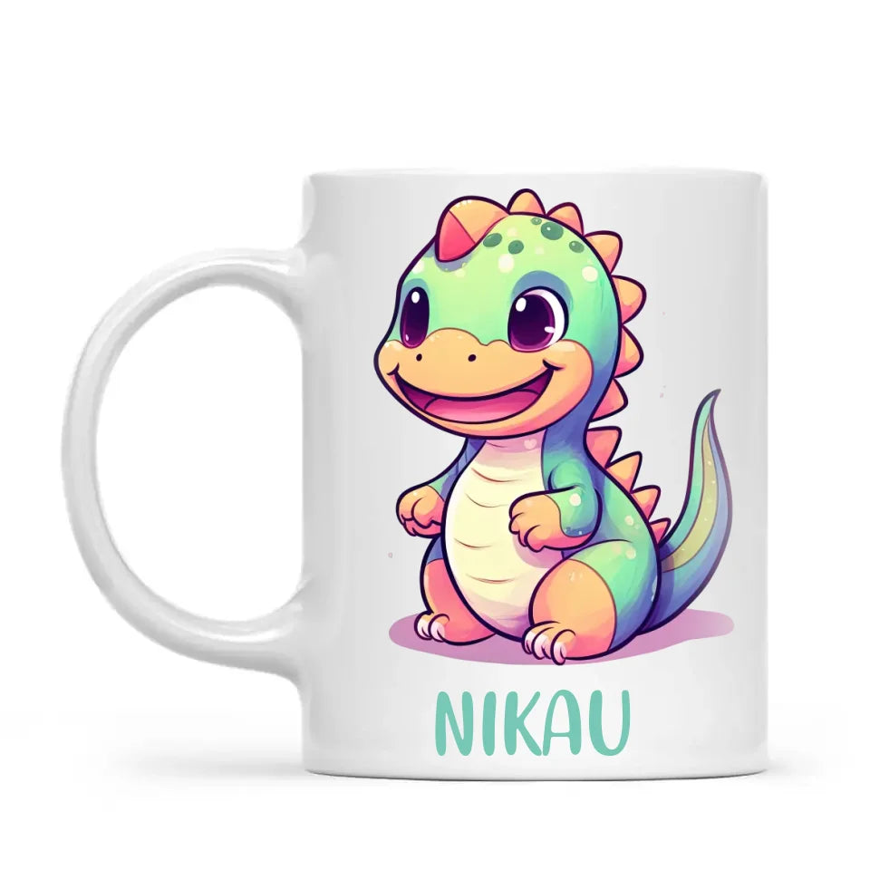 Smiling Dino - Personalised Kids Mug