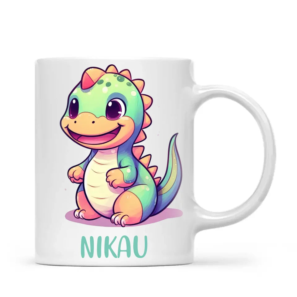 Smiling Dino - Personalised Kids Mug