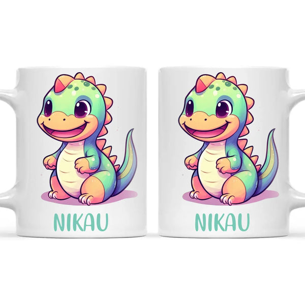 Smiling Dino - Personalised Kids Mug