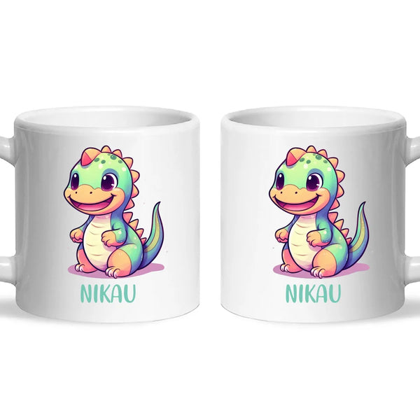 Smiling Dino - Personalised Kids Mug