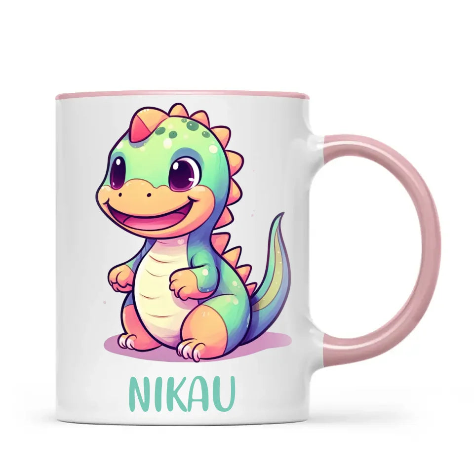 Smiling Dino - Personalised Kids Mug