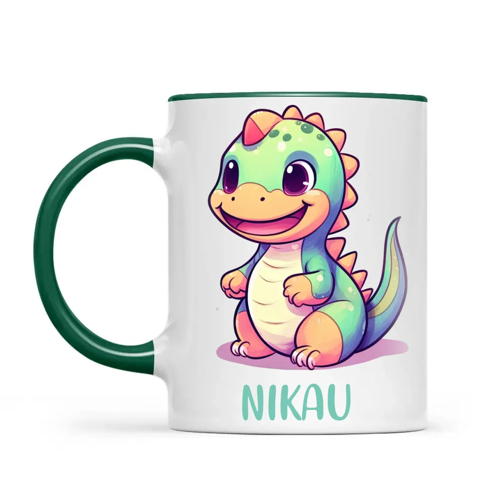 Smiling Dino - Personalised Kids Mug