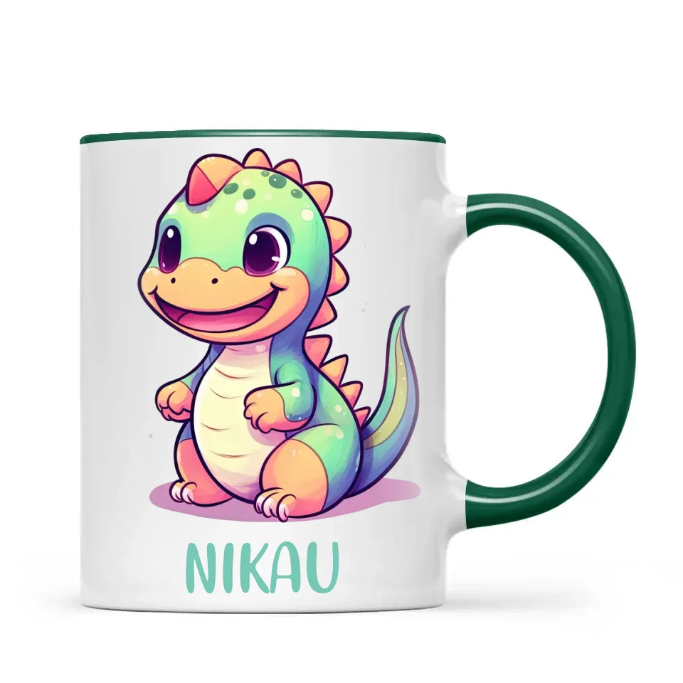 Smiling Dino - Personalised Kids Mug