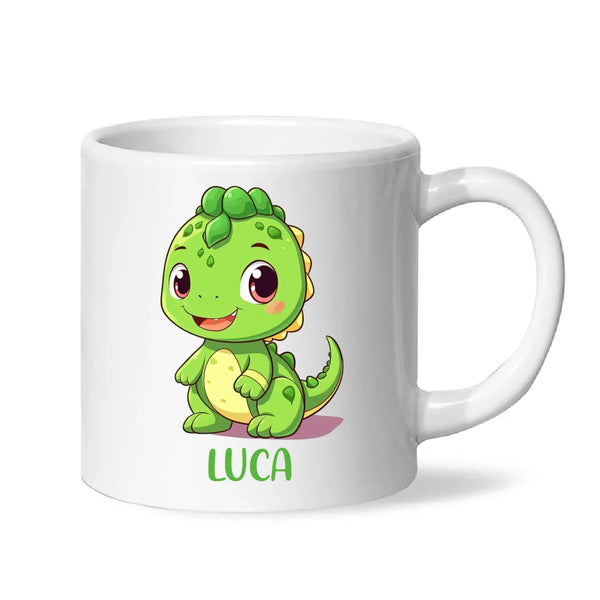 Green Dino Pal - Personalised Kids Mug