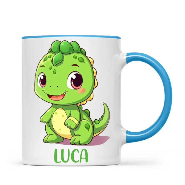 Green Dino Pal - Personalised Kids Mug