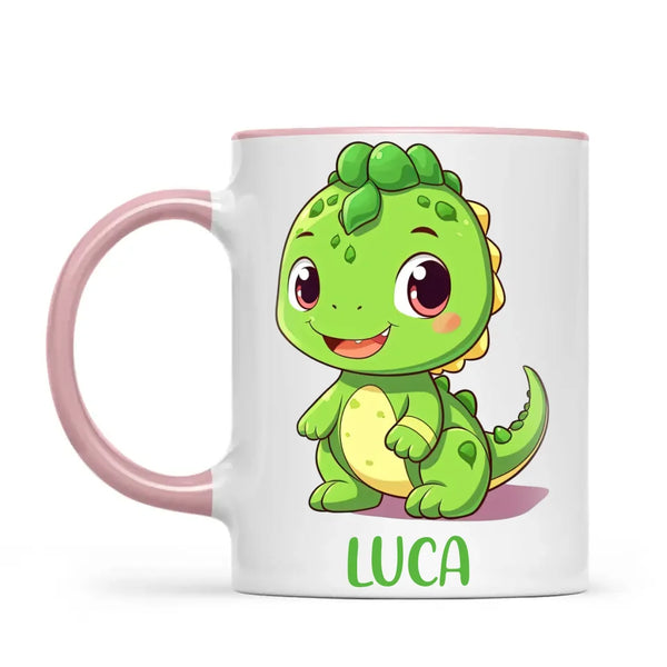 Green Dino Pal - Personalised Kids Mug