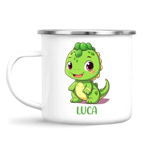 Green Dino Pal - Personalised Kids Mug