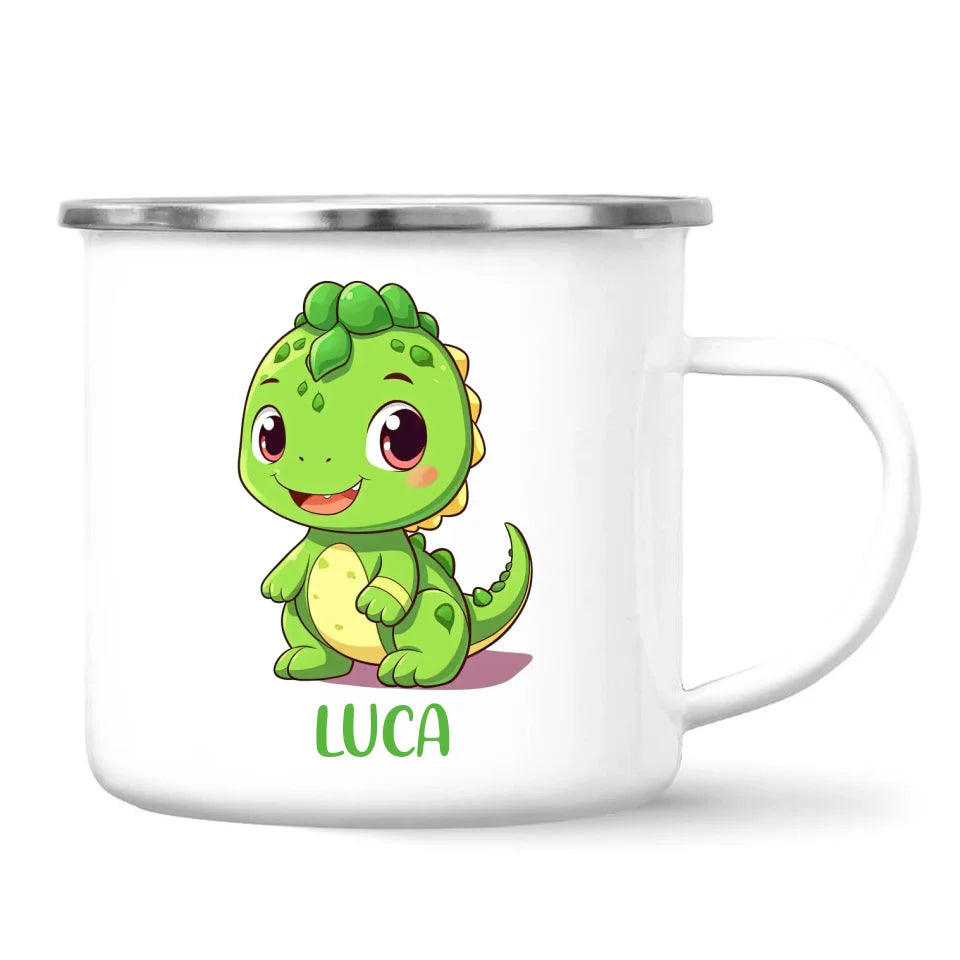 Green Dino Pal - Personalised Kids Mug