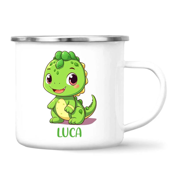 Green Dino Pal - Personalised Kids Mug