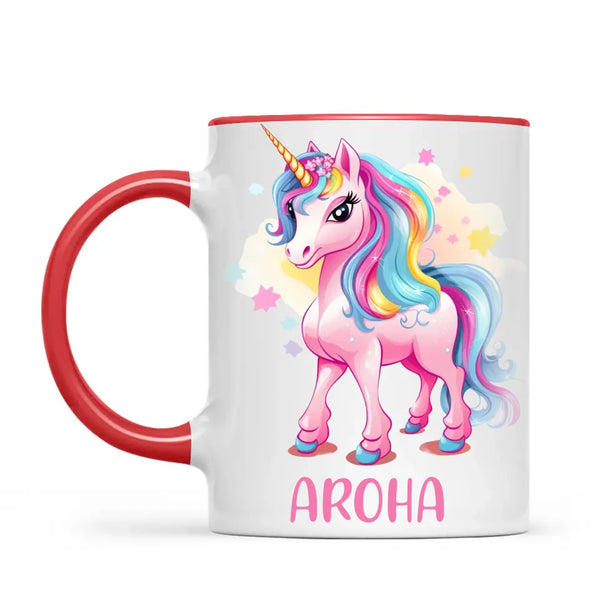 Rainbow Unicorn Love - Personalised Kids Mug