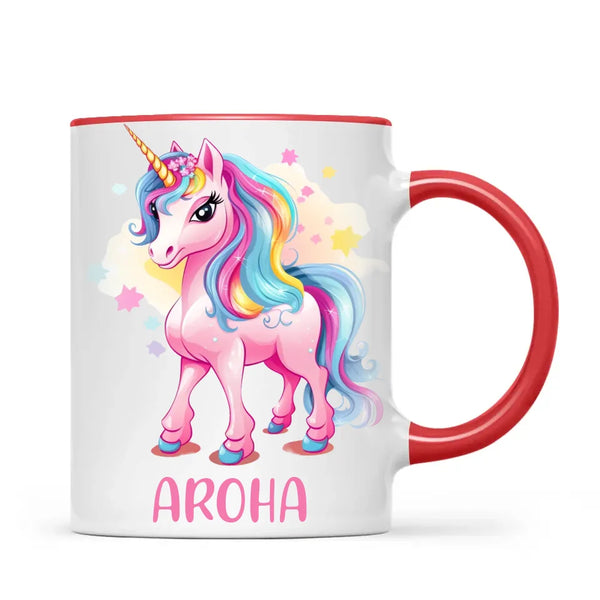 Rainbow Unicorn Love - Personalised Kids Mug